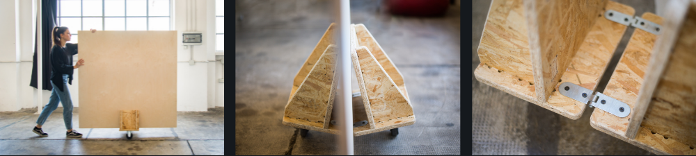 Smart panel carrier made with a CNC machine