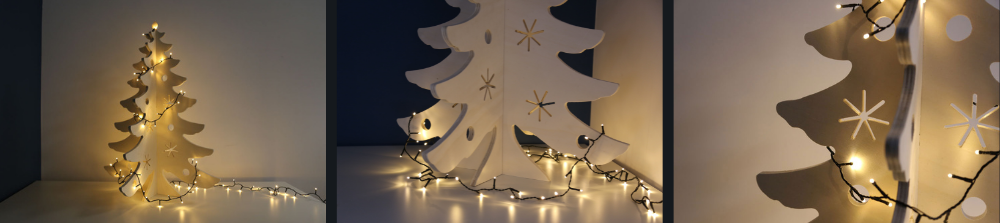 Christmas tree made with a CNC machine