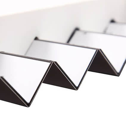 Engraved and folded Dibond sheet 