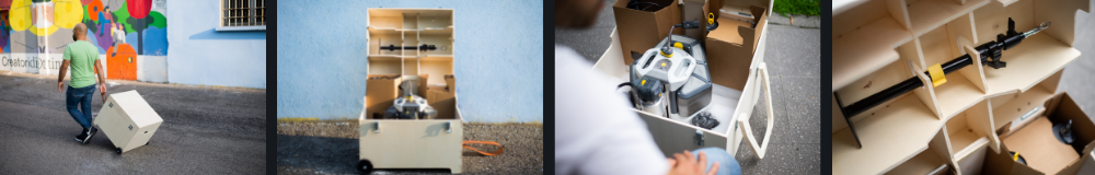 Wooden storage box made with a CNC machine
