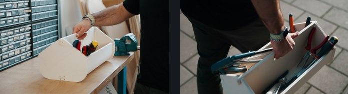 Toolbox made with a CNC machine